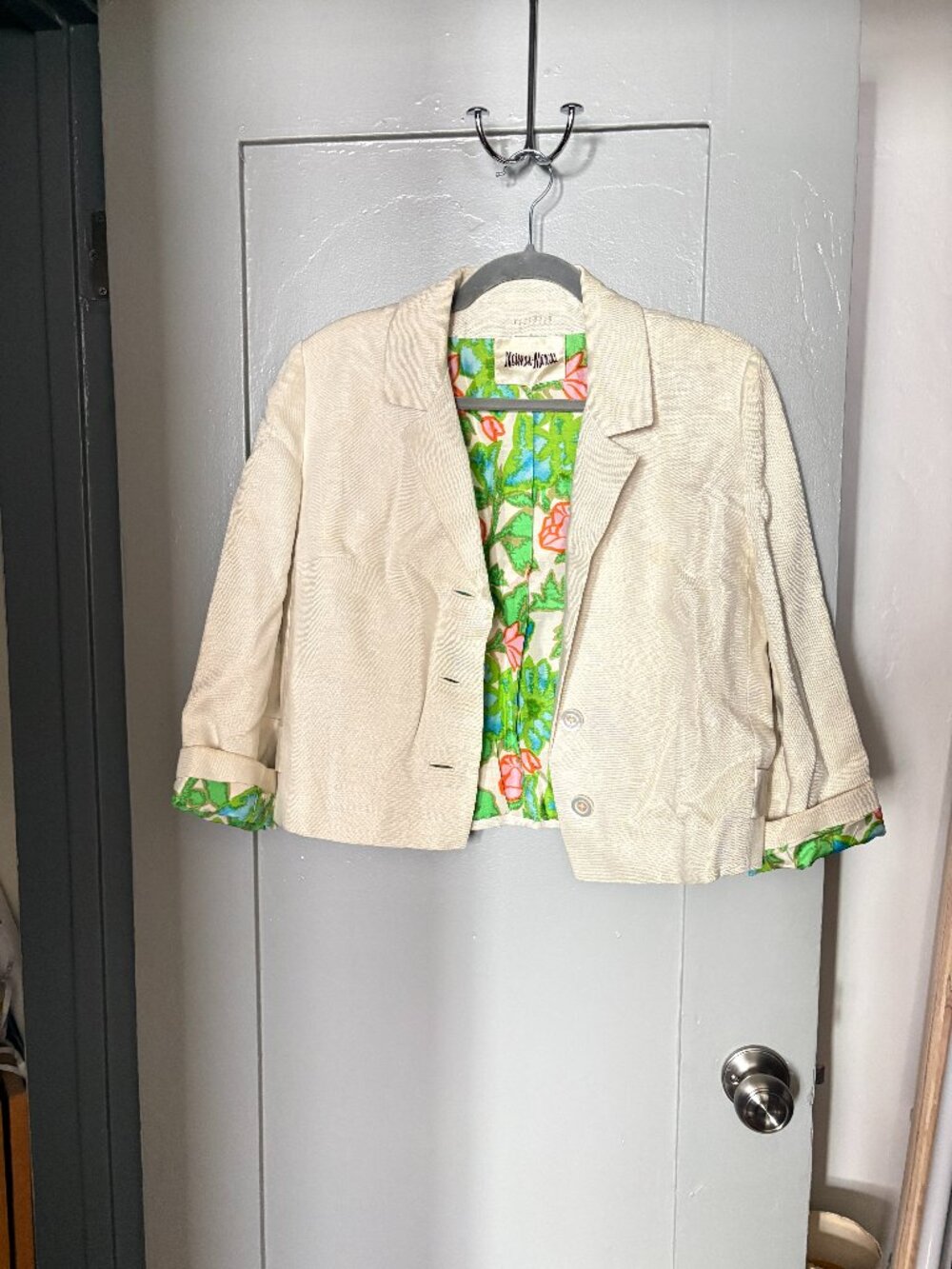 Vintage Neiman Marcus Cropped Summer Blazer